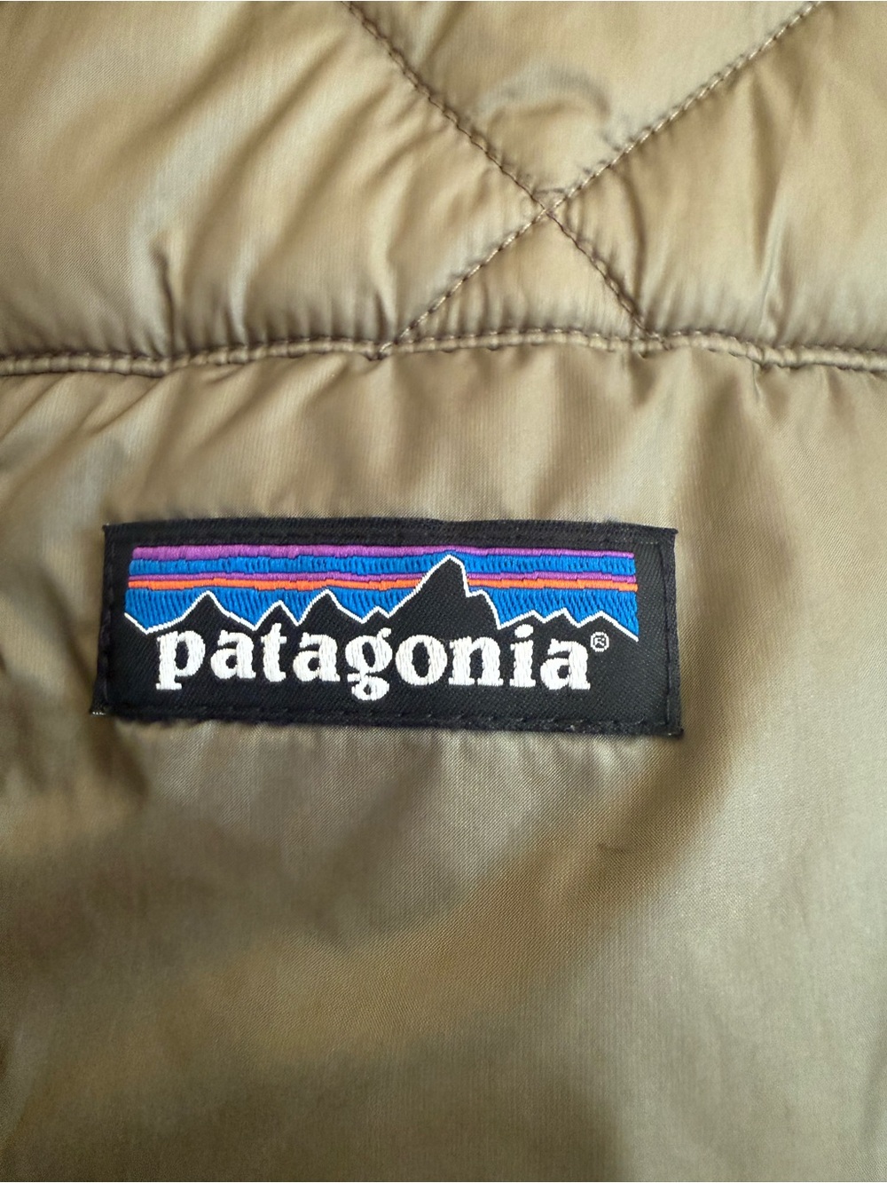 Patagonia Olive Green Quilted Long Puffer Jacket - Picture 2 of 8
